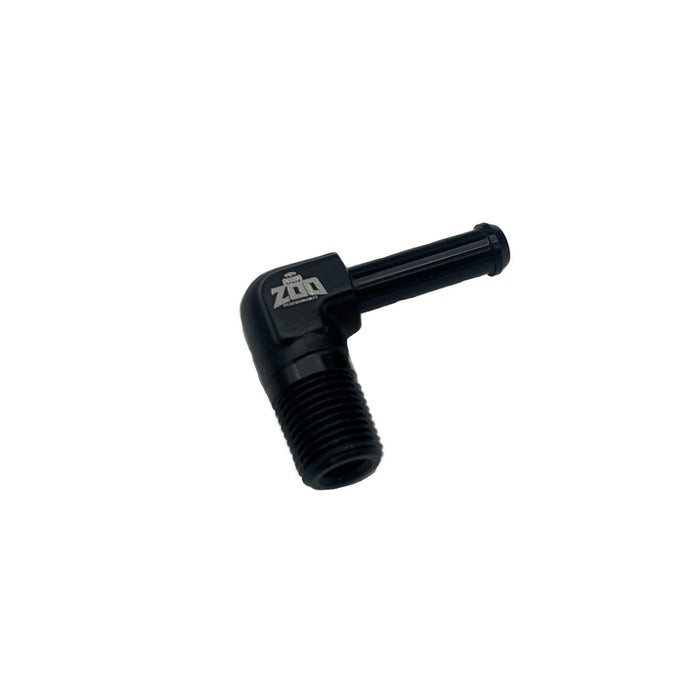Zoo Performance - -4AN to 1/8" NPT Barb fitting (90deg)