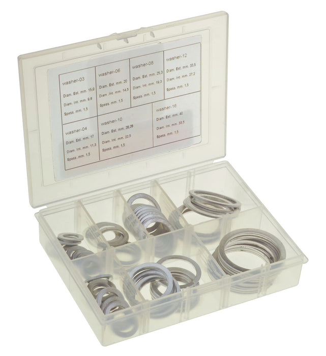 Aluminium Washer Kit 10 Of Each Size An-3 To An-16