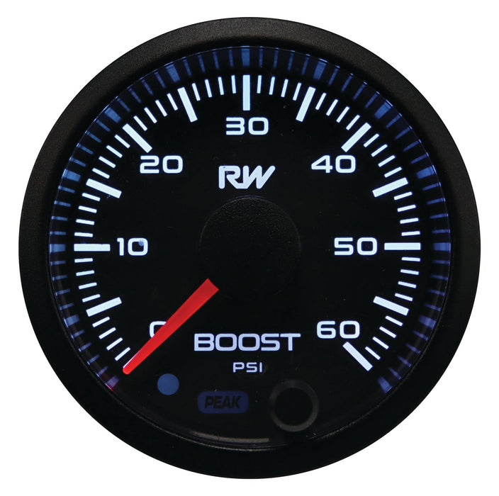 Raceworks 52mm Electronic Diesel Boost Gauge Kit (60Psi)