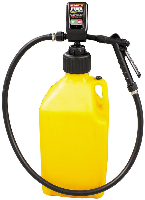 Aeroflow Battery Operated Fluid Transfer Jug Pump Manual Trigger Nozzle, 9 Liters Per Minute Flow Rate AF98-1100