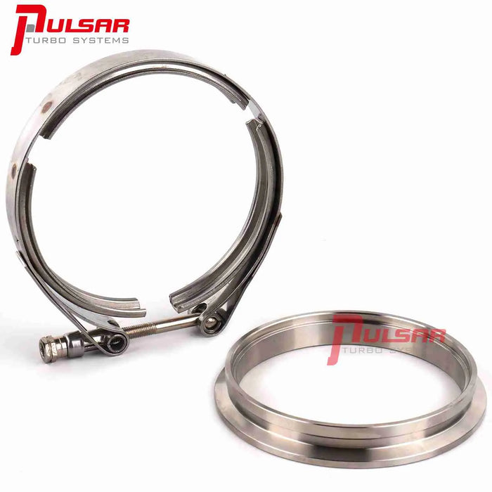 Pulsar Turbos - Pulsar PSR Stainless Steel Flange Clamp Kit for 7375G 7975G 7782G Turbos