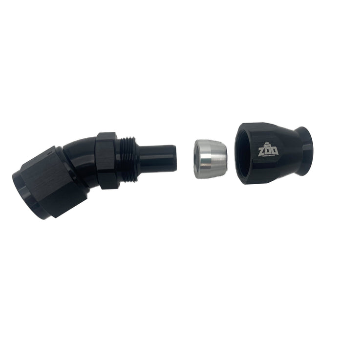 Zoo Performance - 200 Series PTFE 30 Deg Hose Ends (Teflon)