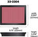 33-2304 K&N Replacement Air Filter, SUBARU OUTBACK/ LEG/ IMPREZA/ FORESTER