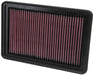 33-2480 K&N Replacement Air Filter, Mazda 3/6/CX-5 2.0/2.5l L4, '10-22
