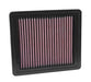 33-2880 K&N Replacement Air Filter, 2005 - 2008 Ford Fiesta V 2.0L L4