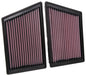33-3153 K&N Replacement Air Filter, 2019 - 2024 Porsche 911