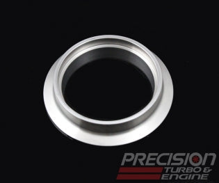 Precision Turbo & Engine - V-Band Flange for the turbine inlet on a PTE V-Band inlet/outlet turbine housing