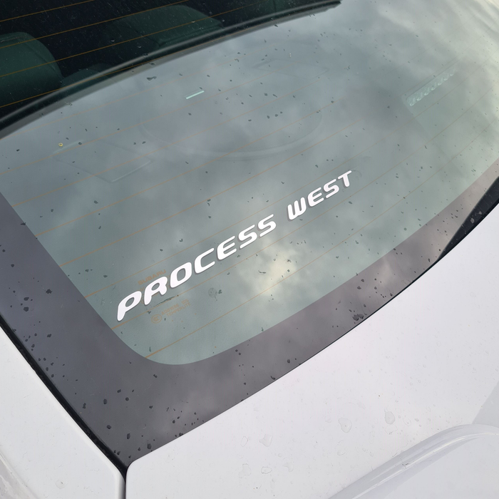 Silver Process West Logo Sticker