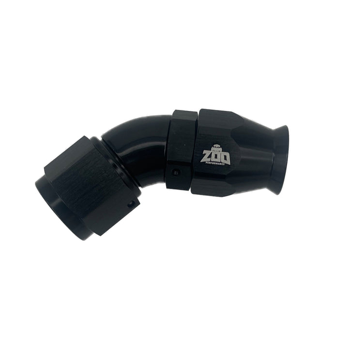 Zoo Performance - 200 Series PTFE 45 Deg Hose Ends (Teflon)