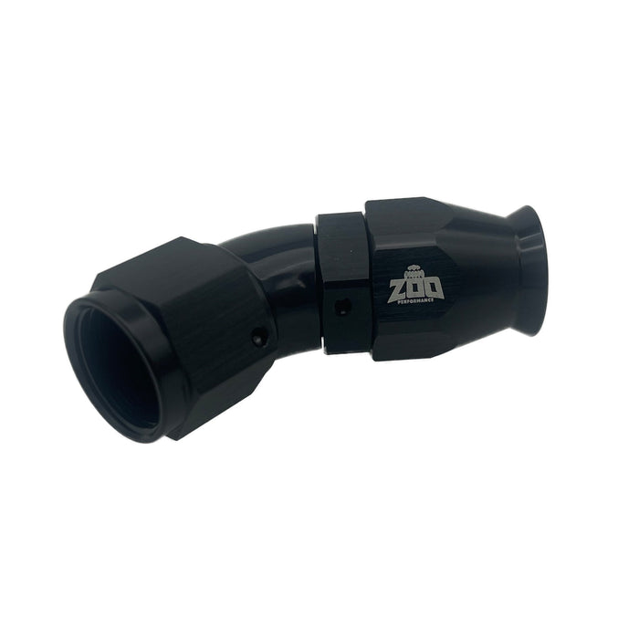 Zoo Performance - 200 Series PTFE 45 Deg Hose Ends (Teflon)