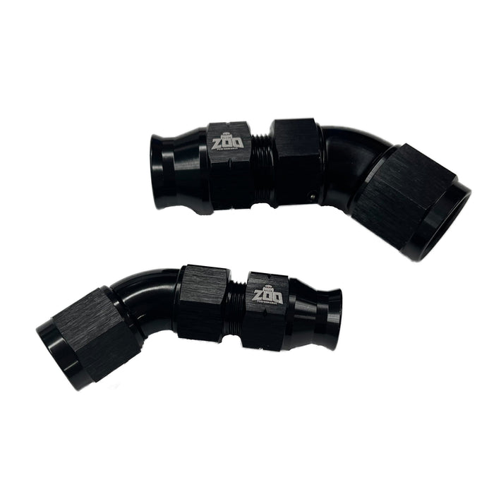 Zoo Performance - 600 Series Hardline 45 Deg Female AN Hose Fitting