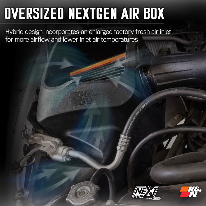 50-1561D K&N NextGen Dryflow Cold Air Intake - Dodge RAM 1500 V8 5.7L F/I