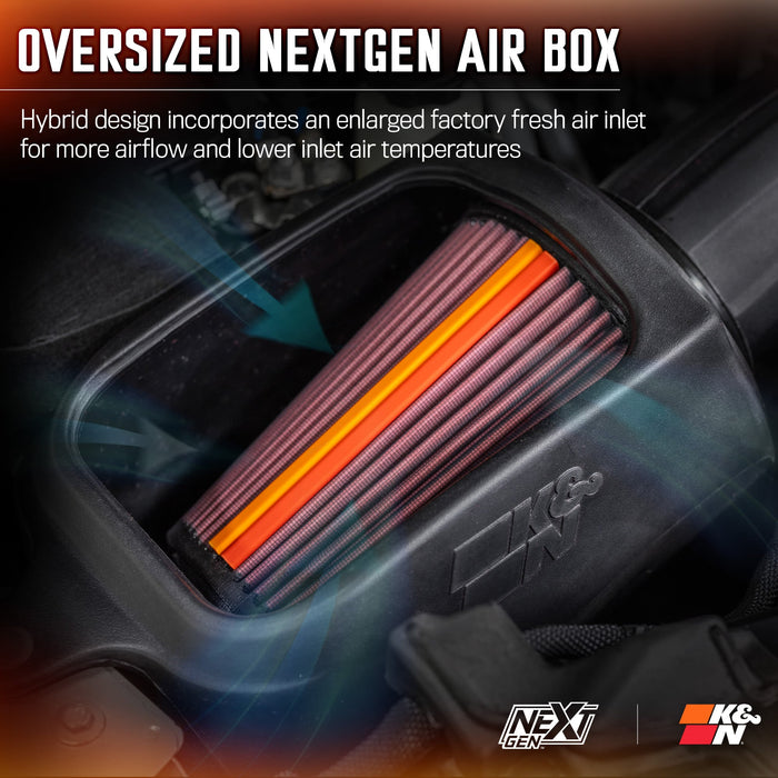50-1576 K&N NextGen Cold Air Intake - Jeep Wrangler V6 3.6L