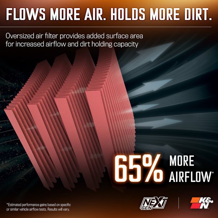 50-1576 K&N NextGen Cold Air Intake - Jeep Wrangler V6 3.6L
