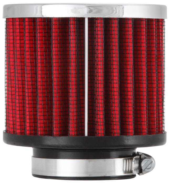 62-1460 K&N Vent Air Filter/ Breather - Clamp-on, 1-1/2" I.D. Flange, 3" O.D., 2-1/2"H