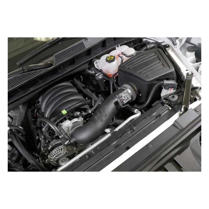 63-3109 K&N Performance Air Intake System, Chevrolet Silverado 1500 6.2l V8, '19-24'