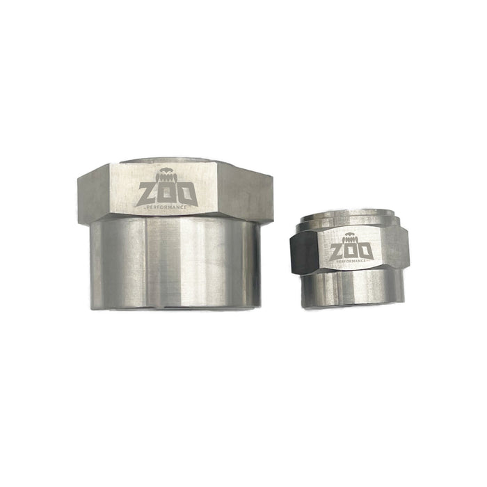 Zoo Performance - Weld on Bung -  Female Stainless Steel NPT Bungs with Hex Head