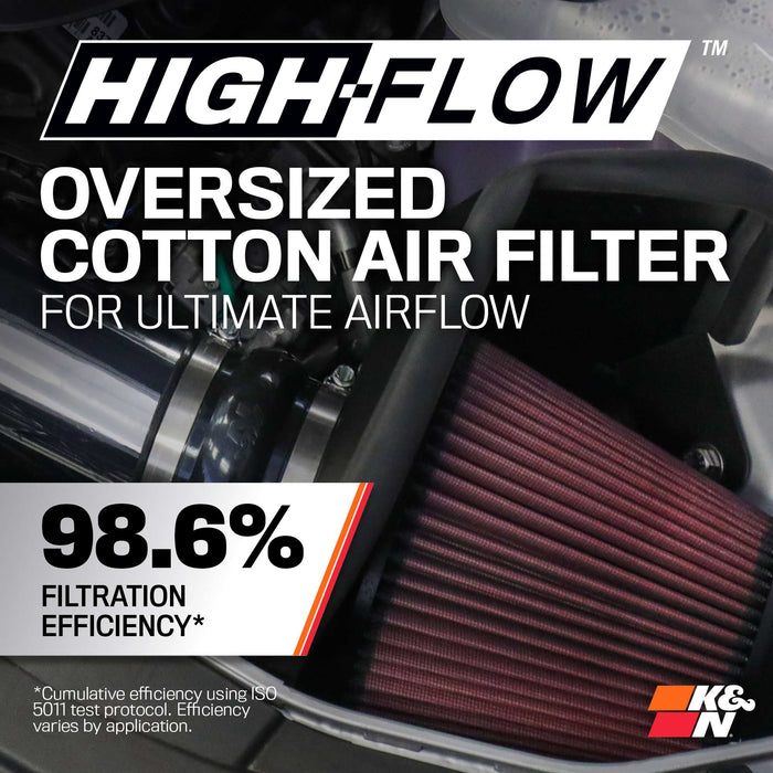 69-2544TP K&N Performance Air Intake System, Chrysler 300/Dodge Charger/Challenger 3.6l V6, '11-23