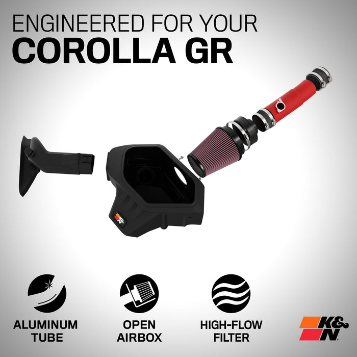69-8625TWR K&N Performance Air Intake System, 2023 - 2025 Toyota GR Corolla 1.6L