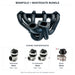 6Boost manifold and black wastegate choices: Turbosmart 50mm or 2 x Turbosmart 40mm or Pulsar 50mm. Select one dropdown option.