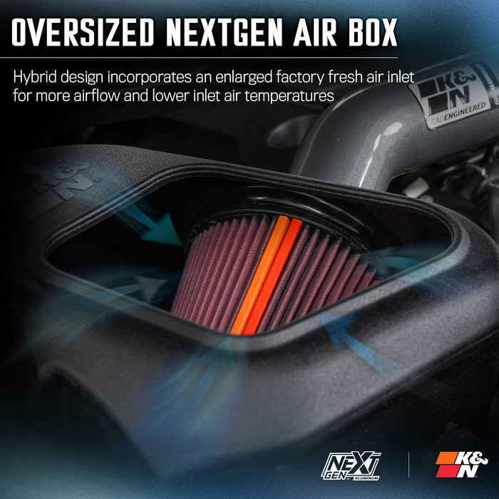 70-1578 K&N NextGen Aluminum Cold Air Intake - RAM 1500 V8 5.7L F/I