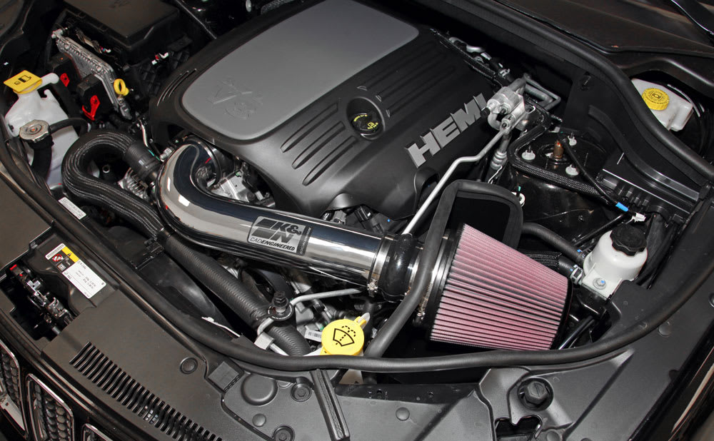 77-1563KP K&N Performance Air Intake System, Jeep Grand Cherokee/Dodge Durango 5.7l V8, '11-22