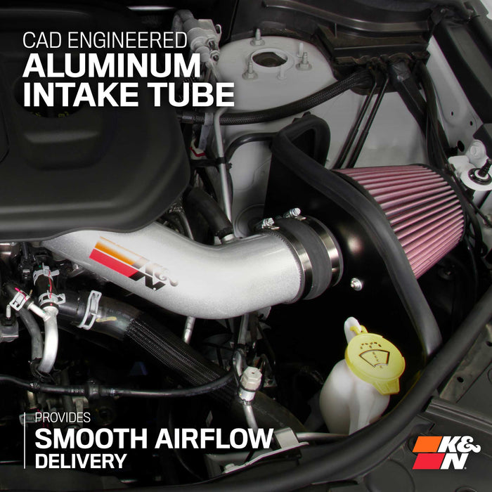 77-1572KS K&N Performance Air Intake System, 2016 - 2026 Dodge Durango 3.6L/ Jeep Grand Cherokee WK 3.6L
