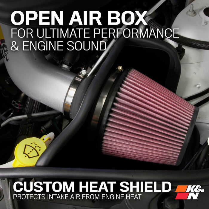 77-1572KS K&N Performance Air Intake System, 2016 - 2026 Dodge Durango 3.6L/ Jeep Grand Cherokee WK 3.6L