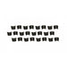 Square Groove 10 Deg +.050" Locks - 12 pairs