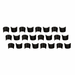 Square Groove Std Height Machined Valve Locks - Set of 12 pa...