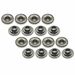 PAC LS Titanium Race Retainers - Set of 16