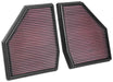 33-3128 K&N Replacement Air Filter - BMW M5 V8-4.4L F/I TURBO (2 PER BOX)