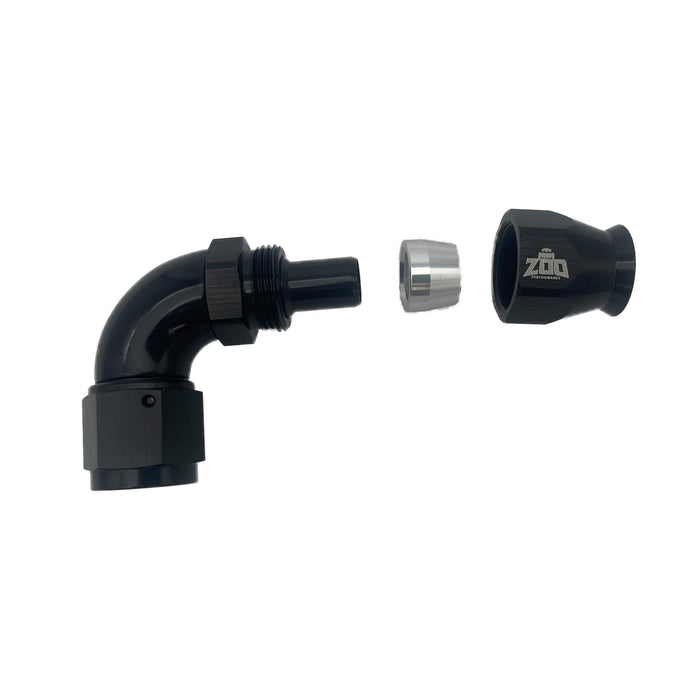 Zoo Performance - 200 Series PTFE 90 Deg Hose Ends (Teflon)
