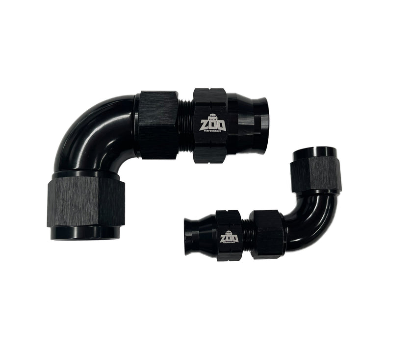 Zoo Performance - 600 Series Hardline 90 Deg Female AN Hose Fitting