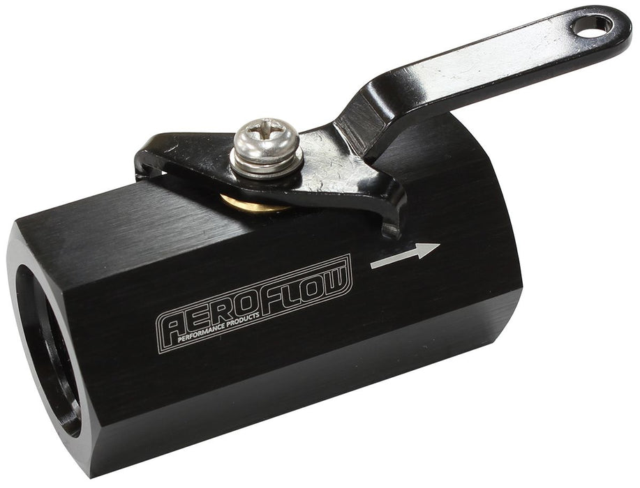SHUT OFF VALVE -10ORB BLACK - AF1001-10BLK