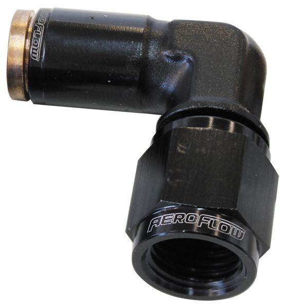 02BLK - -3AN FEMALE 90 DEGREE TO 3/16" - AF123-03-02BLK