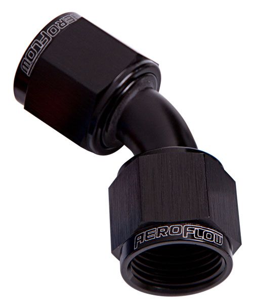 45 DEG FEMALE FLARE -10AN - AF132-10BLK