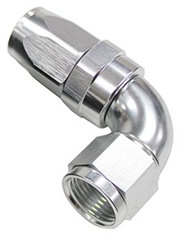 90 DEG HOSE END -12AN SILVER - AF153-12S