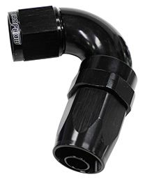 120 DEG HOSE END -12AN BLACK - AF154-12BLK