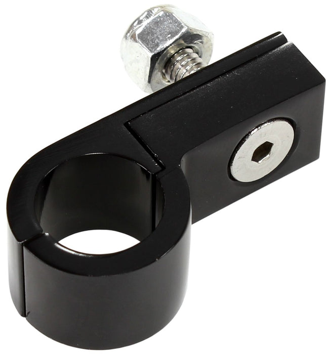 BILLET P STYLE CLAMP 3/16 LINE - AF157-03BLK