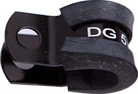 CUSHIONED P CLAMPS -12AN 5PK - AF158-12BLK