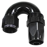 180 DEG HOSE END -08AN BLACK - AF159-08BLK