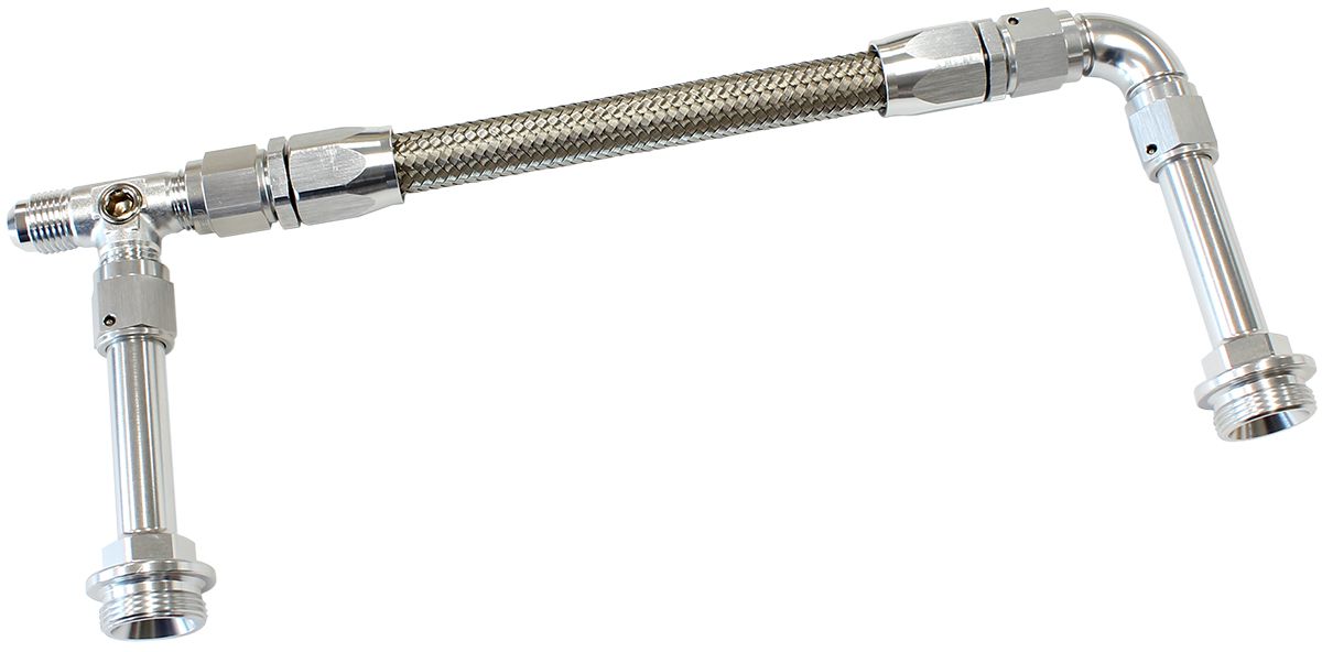 2S - HOLLEY DUAL INLET RAIL -6AN - AF160-06-2S