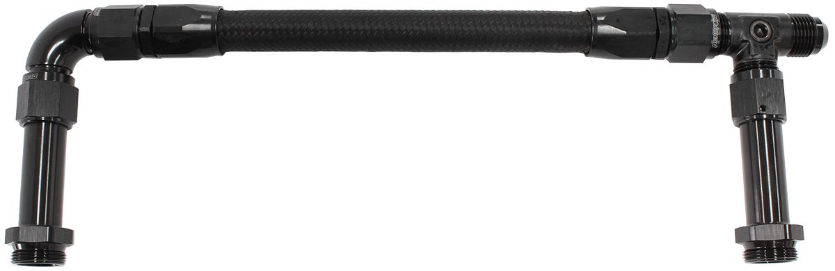 HOLLEY DUAL INLET -8AN 4500 - AF162-08BLK