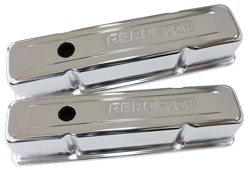 STEEL VALVE COVERS, SBC TALL - AF1821-5000