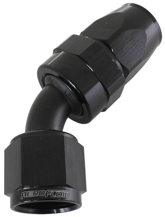 ALLOY 45 DEG HOSE END -20AN - AF202-20DBLK