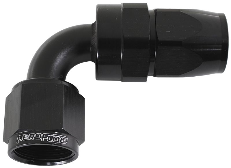 ALLOY 90 DEG HOSE END -12AN - AF203-12DBLK