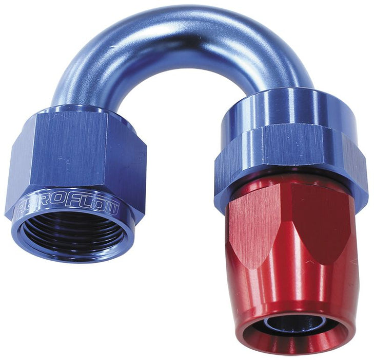 ALLOY 180 DEG HOSE END -6AN - AF206-06D