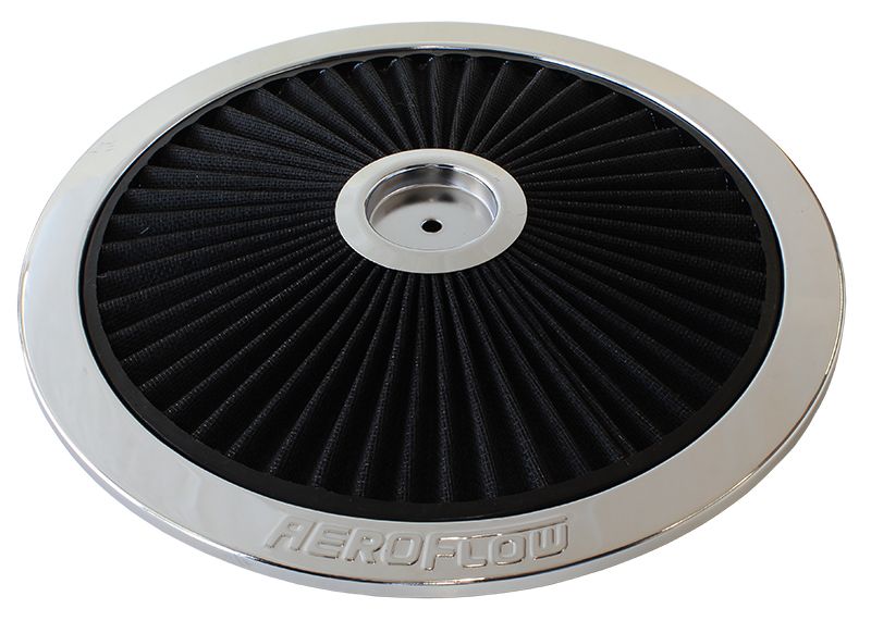 14" CHROME FULL FLOW TOP PLATE - AF2851-1401