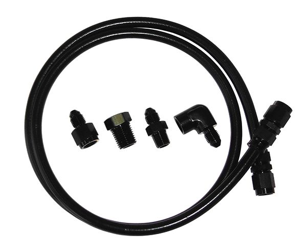 -4AN x 3ft BLACK BRAIDED LINE - AF30-4003BLK